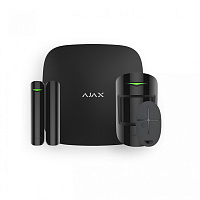 Ajax StarterKit Black Комплект: хаб, датчики движения и открытия двери и пульт