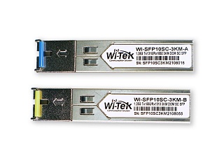 Wi-Tek WI-SFP10SC-3KM Комплект одноволоконных модулей SFP