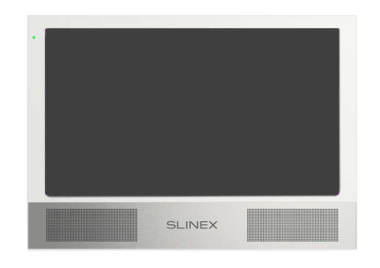 Цветной HD видеодомофон Slinex Sonik 10 (белый+серебро)
