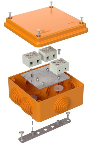 Коробка огнестойкая для о/п 40-0300-FR6.0-6 Е15-Е120 100х100х50 Промрукав