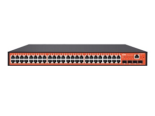 Wi-Tek WI-PMS552F, Коммутатор управляемый L2+  48 PoE GE + 4*10G SFP+, бюджет PoE 565Вт, шт