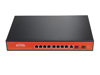 Wi-Tek WI-PMS310GF-UPS, Коммутатор управляемый L2 с функцией UPS,подзарядка от солн.панели 8хGE PoE 