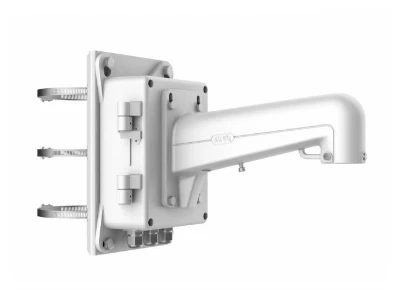 Hikvision DS-1602ZJ-box-pole Кронштейн на стену/столб, белый, для скоростных поворотных камер.