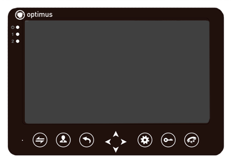 Видеодомофон Optimus VM-7.1 (Черный)