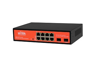 Wi-Tek WI-PS310GF Неуправляемый коммутатор с функцией PoE