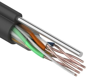 Кабель UTP outdoor 4x2x0,51 steel rope Premium SkyNet 305м