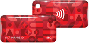 RFID-Брелок ISBC Mifare ID 4 byte nUID (красный)