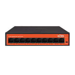Wi-Tek WI-PS308GH v2, Коммутатор неуправляемый PoE 65Вт, 8GE+2GE, 8 портов PoE IEEE 802.3at/af,, шт