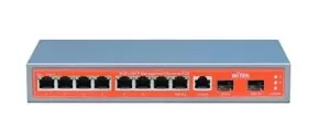 Wi-Tek WI-PMS310GF Коммутатор управляемый L2 PoE 150Вт, порты 8 PoE GE + 2SFP