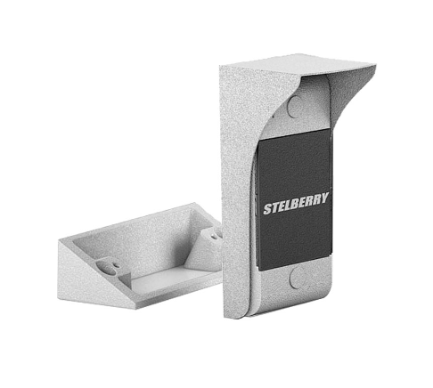Stelberry S-105 Антивандальная абонентская панель с защитным козырьком без вызова в комплекте с угло