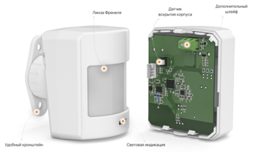 Ритм RMD1 с защитой от животных Извещатель охранный объемный оптико-электронный радиоканальный