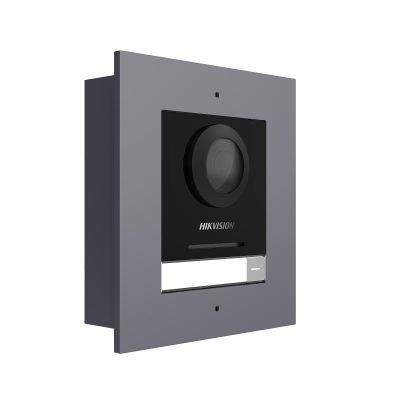 Hikvision DS-KD8003-IME1(B)/Flush 2Мп IP вызывная панель c ИК-подсветкой, врезная.