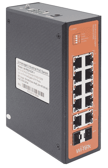 Wi-Tek WI-PS212GF-I Промышленный неуправляемый PoE коммутатор 8FE+1GE+1SFP, шт