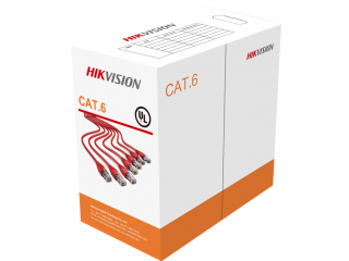 Кабель UTP для внутренней прокладки 8 жил/4 пары 24AWG CAT6, бухта 305м. Неэкранированная витая пара.