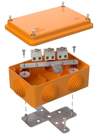 Коробка огнестойкая для о/п 40-0340-FR2.5-6 Е15-Е120 120х80х50 Промрукав