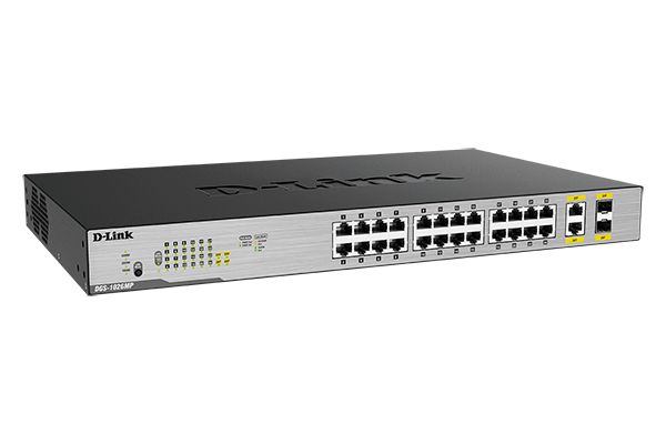 Коммутатор D-Link DGS-1026MP 24 порта PoE