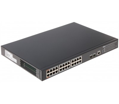 Коммутатор DH-PFS4226-24GT-360 26-портовый гигабитный с 24-РОЕ портами, управляемый, 2-го уровня
