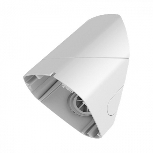 Hikvision DS-1281ZJ-DM25-B Настенный наклонный кронштейн, белый, для DS-2CD63xx камер, алюминий, 161×156×165.5мм