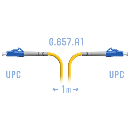 Оптический патчкорд LC/UPC SM G.657.A1 1 метр