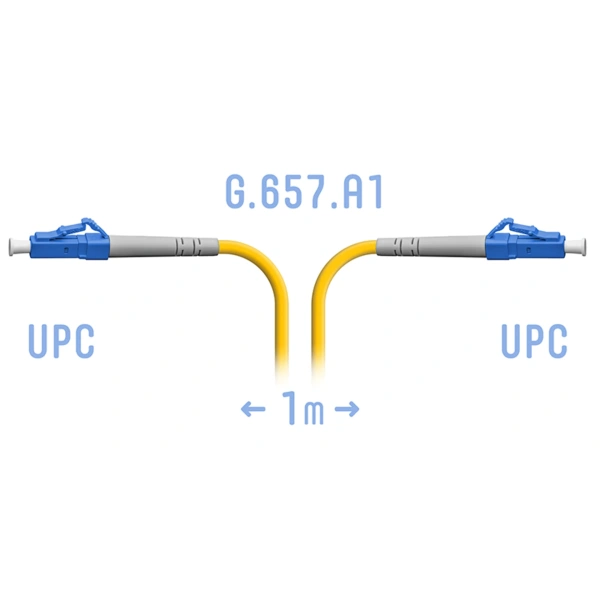 Оптический патчкорд LC/UPC SM G.657.A1 1 метр