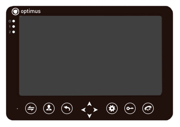 Видеодомофон Optimus VM-7.1 (Черный)