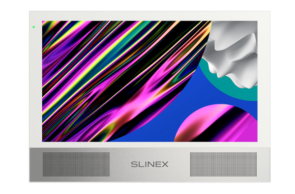 Цветной HD видеодомофон Slinex Sonik 10 (белый+серебро)