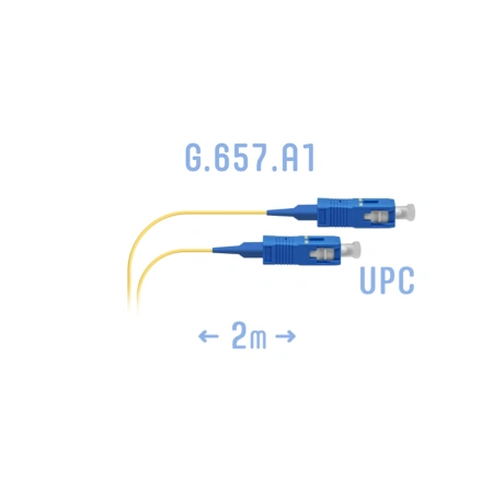 Шнур монтажный оптический SC/UPC SM G.657.A1 2 метра