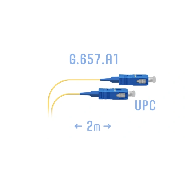 Шнур монтажный оптический SC/UPC SM G.657.A1 2 метра