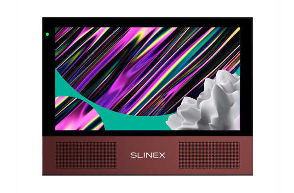 Цветной HD видеодомофон Slinex Sonik 7 (черный+розовое золото)