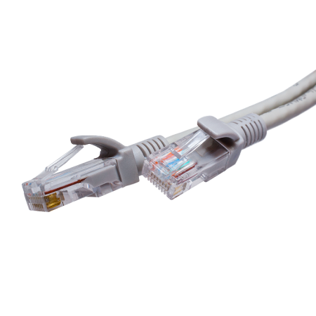 Патч-корд SUPRLAN U/UTP Cat.5e 4x2 26AWG серый 1м