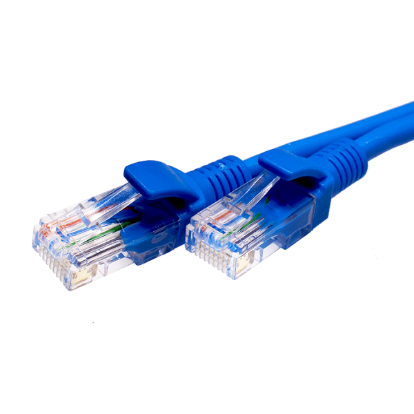 Патч-корд SUPRLAN U/UTP Cat.5e 4x2 26AWG синий 0,5м