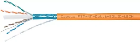 Кабель витая пара FTP-4P-Cat.6 - SOLID -GY экранированный