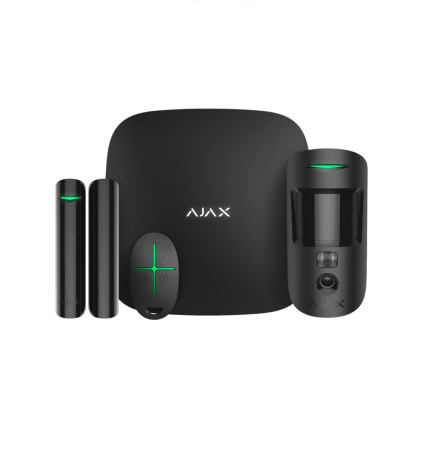 Ajax StarterKit Cam black  Комплект сигнализации с фотоверификацией тревог