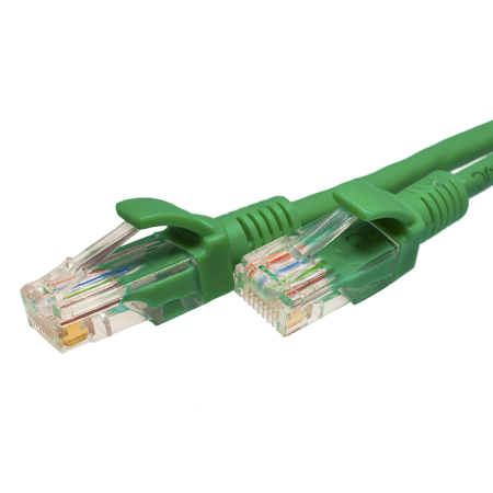 Патч-корд SUPRLAN U/UTP Cat.5e 4x2 26AWG зеленый 1м