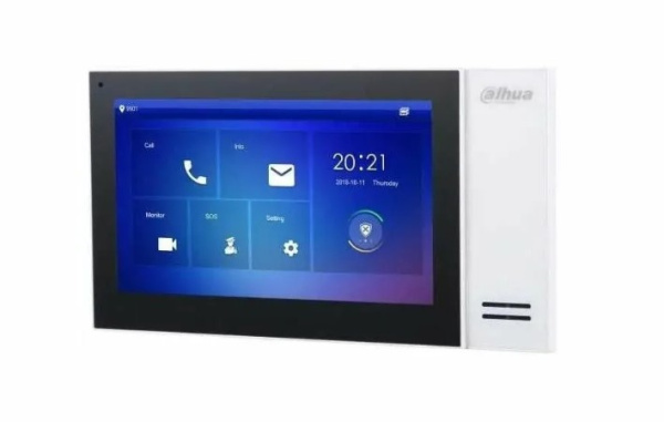 Монитор видеодомофона IP 7  дюймовый,  белый DH-VTH2421FW