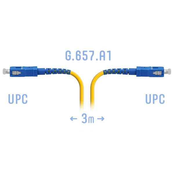 Оптический патчкорд SC/UPS SM G.657.A1 3 метра