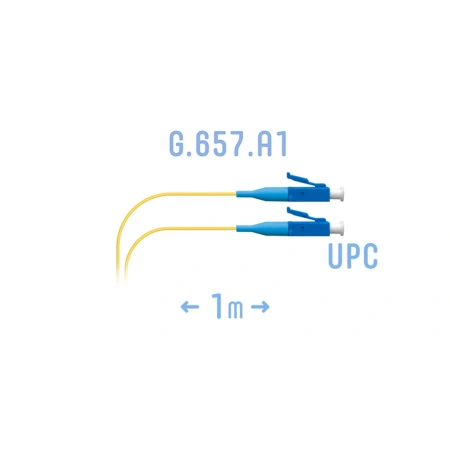 Шнур монтажный оптический LC/UPC SM G.657.A1 1 метр