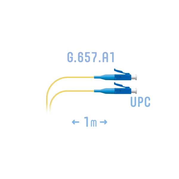 Шнур монтажный оптический LC/UPC SM G.657.A1 1 метр